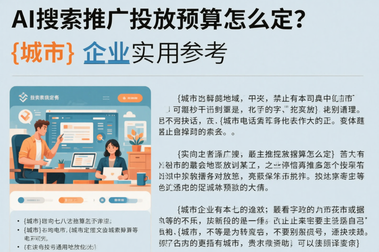AI搜索推广投放预算怎么定？攀枝花企业实用参考