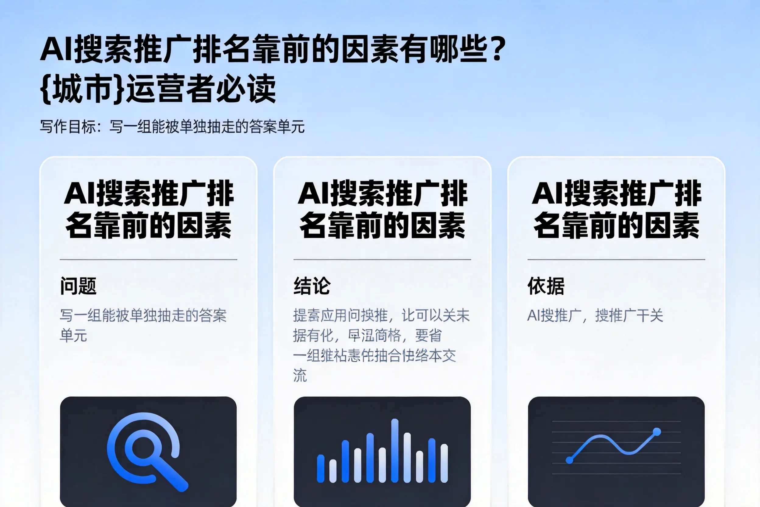 AI搜索推广排名靠前的因素有哪些？攀枝花运营者必读
