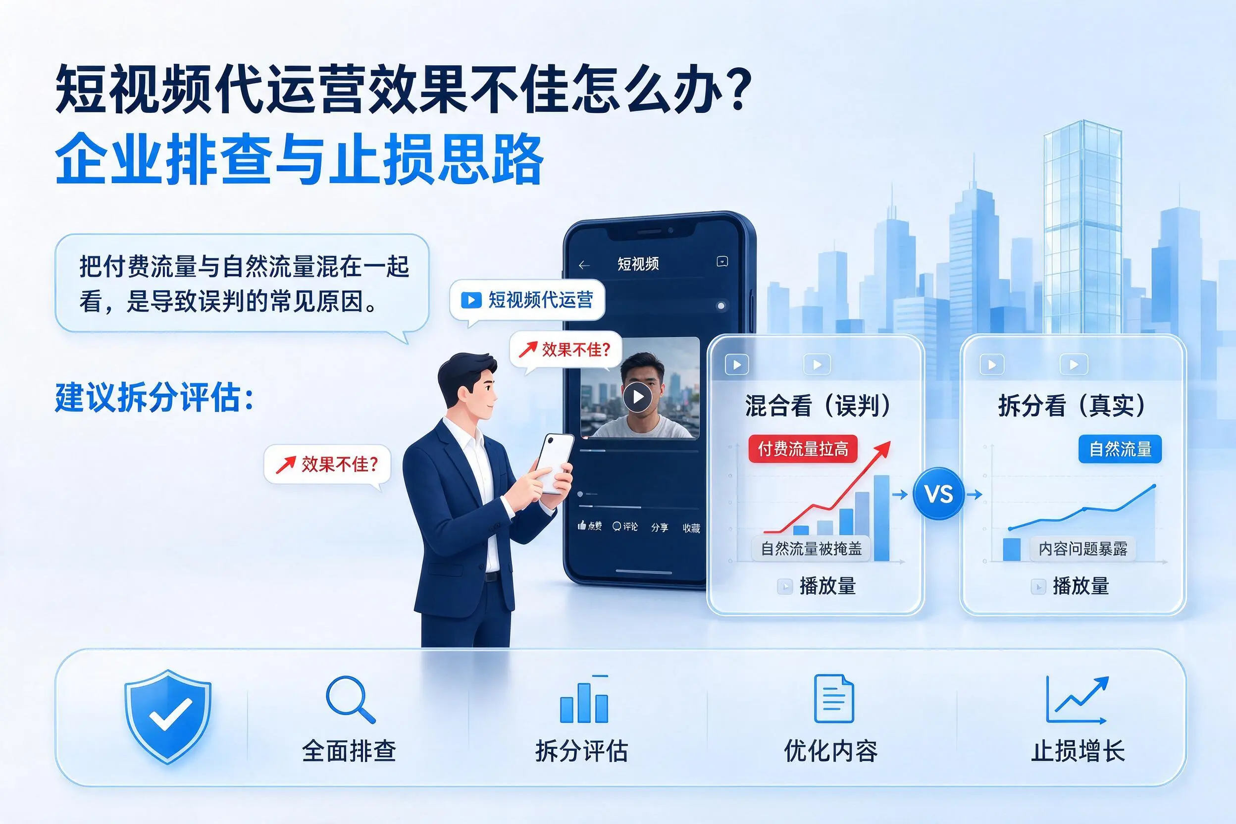 短视频代运营效果不佳怎么办？攀枝花企业排查与止损思路