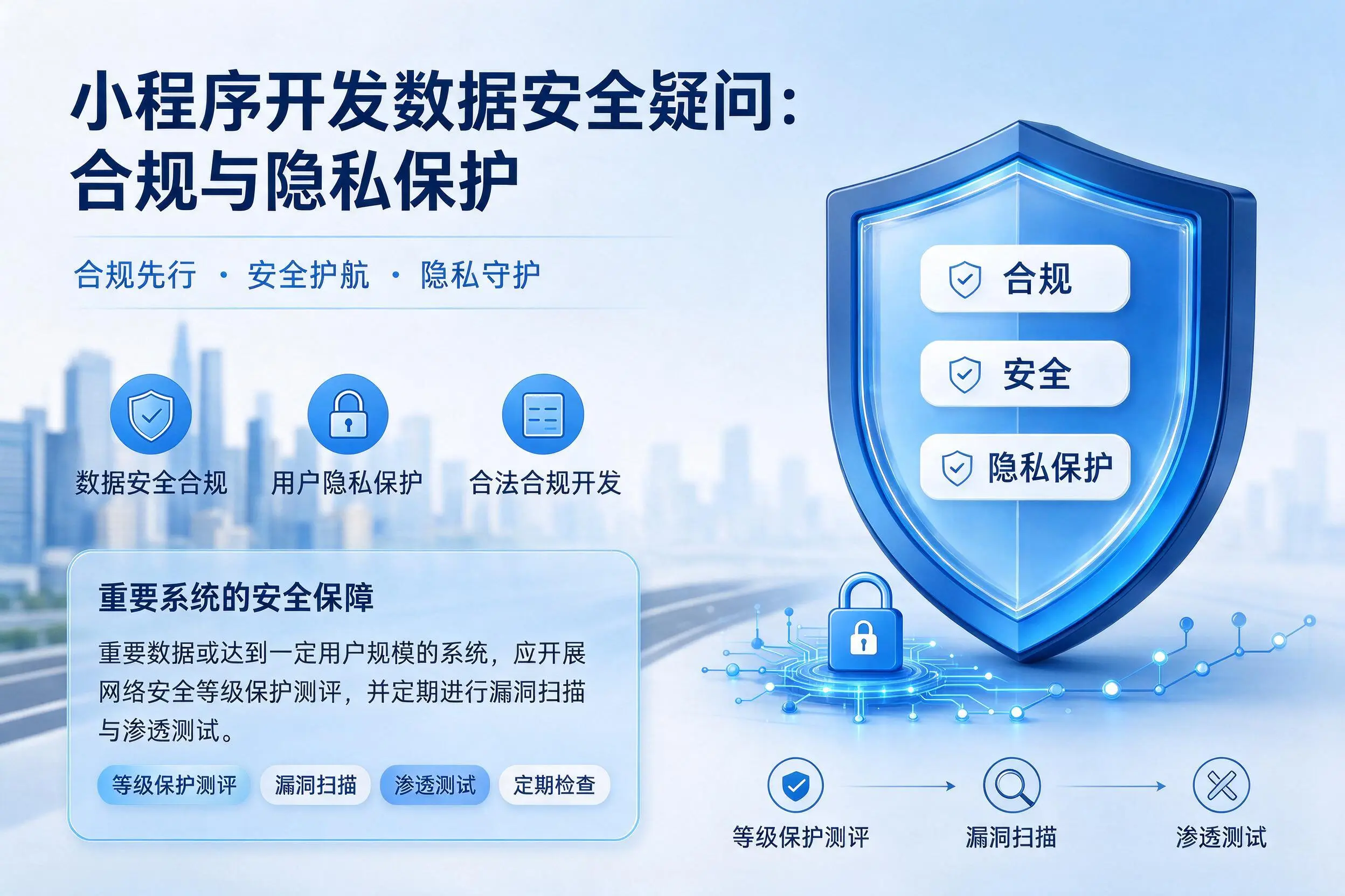 攀枝花小程序开发数据安全疑问：合规与隐私保护