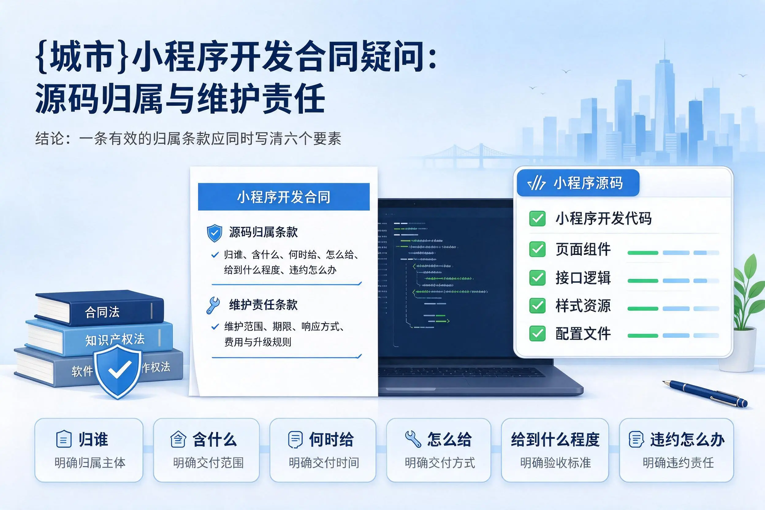 攀枝花小程序开发合同疑问：源码归属与维护责任