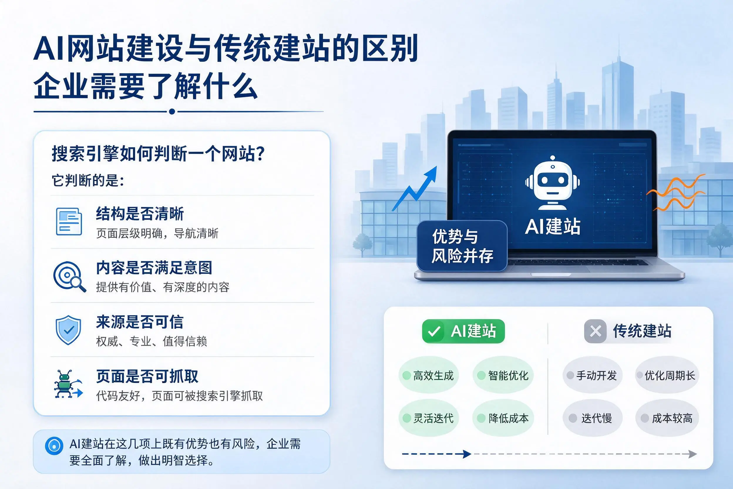 AI网站建设与传统建站的区别，攀枝花企业需要了解什么