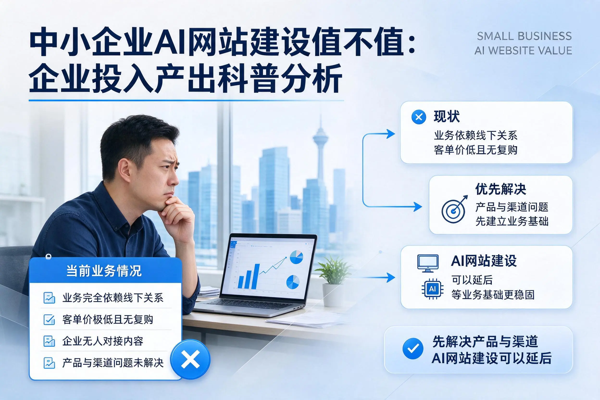 中小企业AI网站建设值不值:攀枝花企业投入产出科普分析