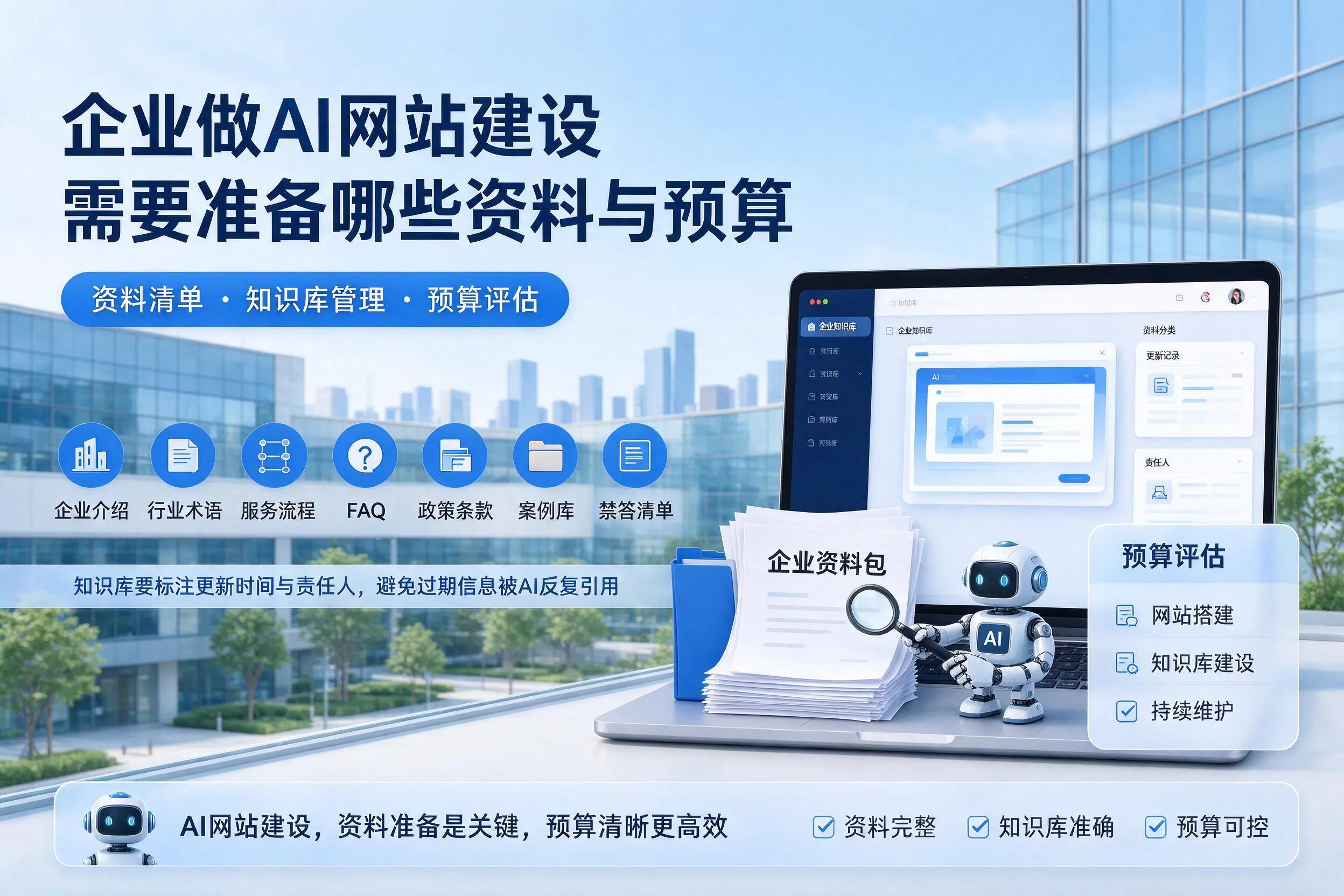 攀枝花企业做AI网站建设需要准备哪些资料与预算
