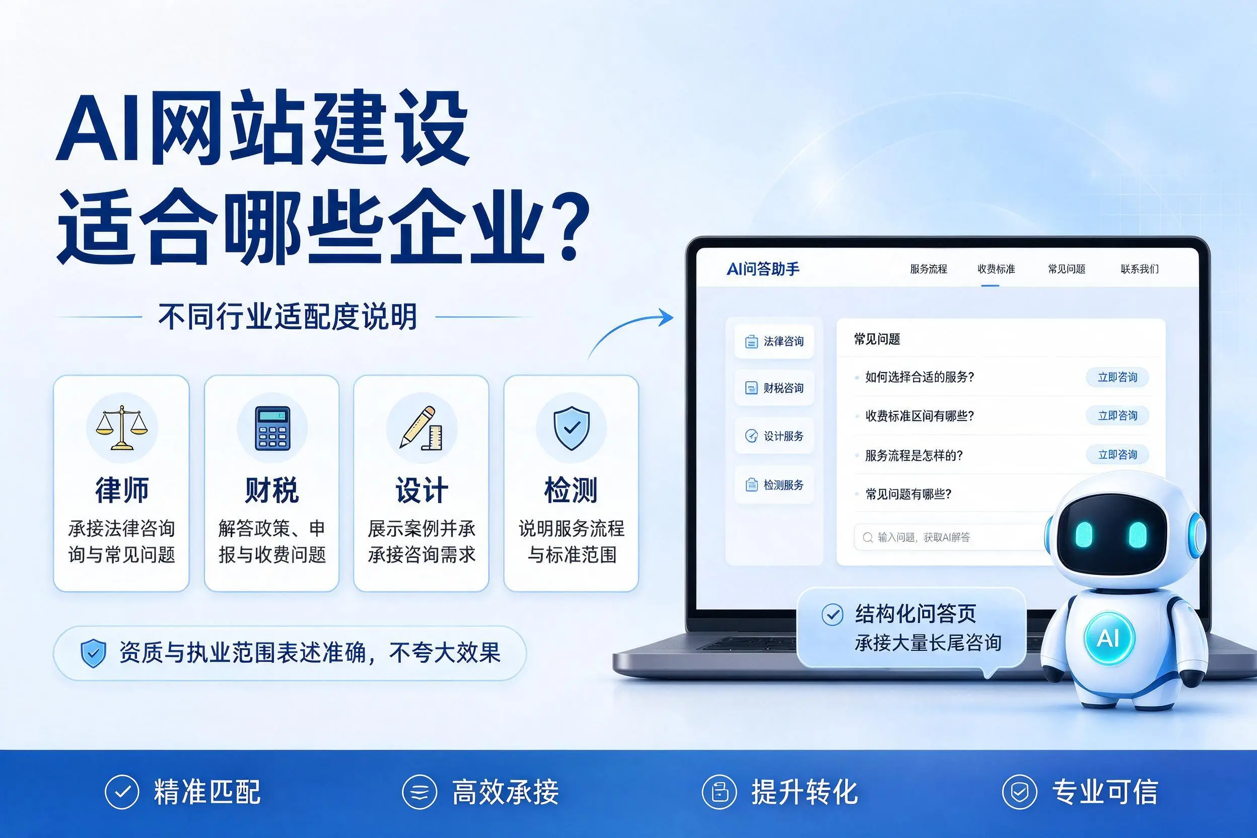 AI网站建设适合哪些企业？攀枝花不同行业适配度说明