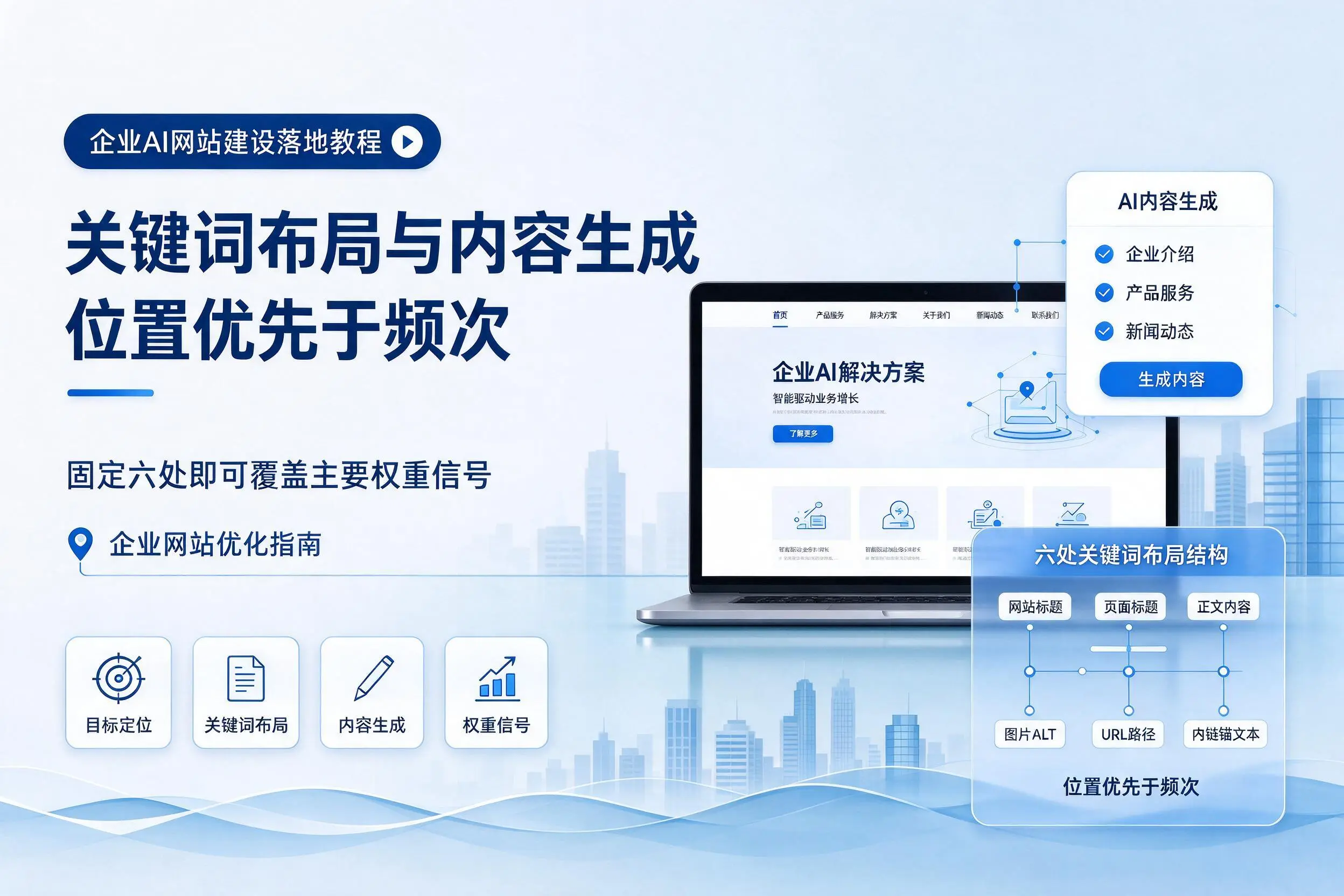 攀枝花企业AI网站建设落地教程:关键词布局与内容生成